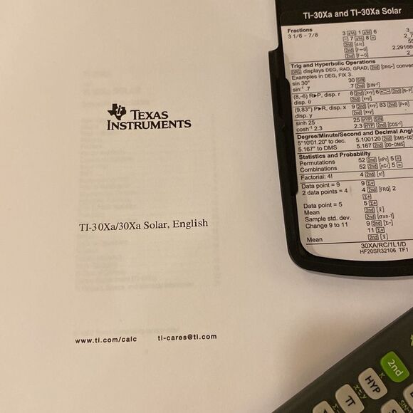 Texas Instruments TI-30Xa Scientific Calculator w/ Case - Used  tested - Picture 10 of 14